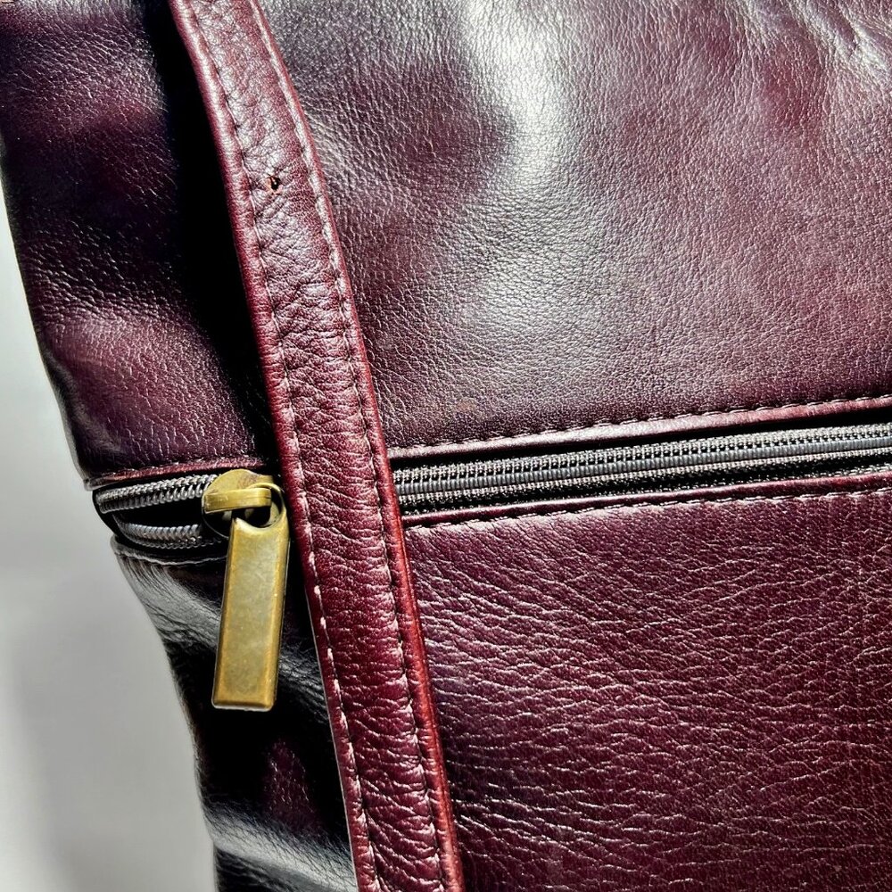 Shoulder Purse/Bag-Chocolate Brown Leather-Vintage (2002) No Brand-Comfy-Storage - Picture 4 of 15